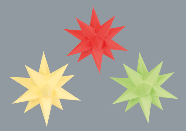 rot einfarbig (1x), gelb einfarbig (1x), grün einfarbig (1x)