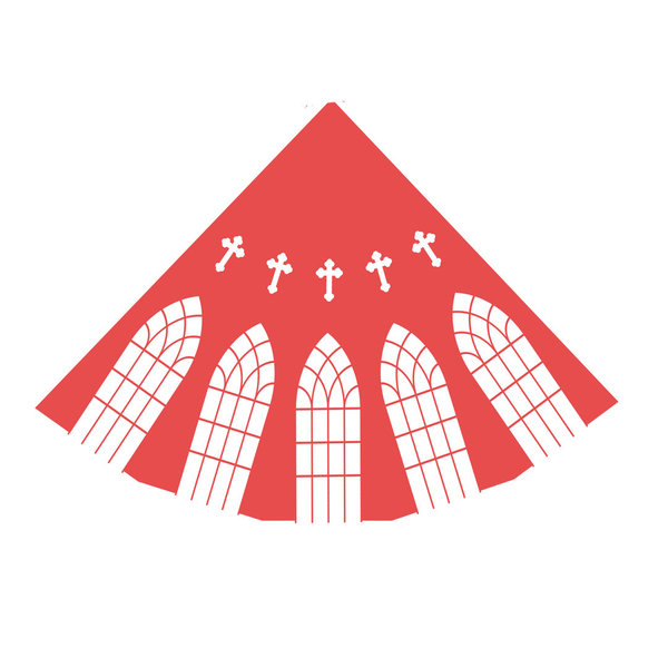 Kirche 1 (roter Umriss)